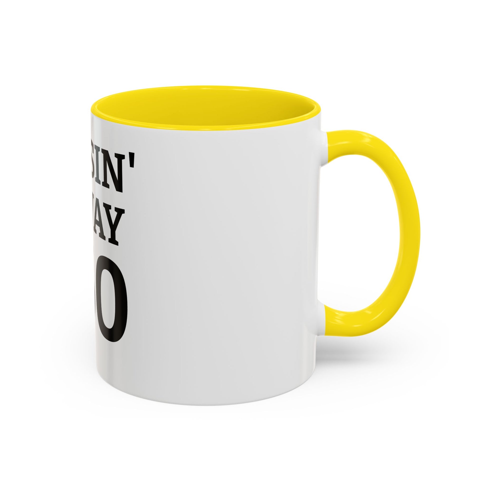 Cruisin' My Way Into 60 Accent Coffee Mug — Funny 60th Birthday Gift