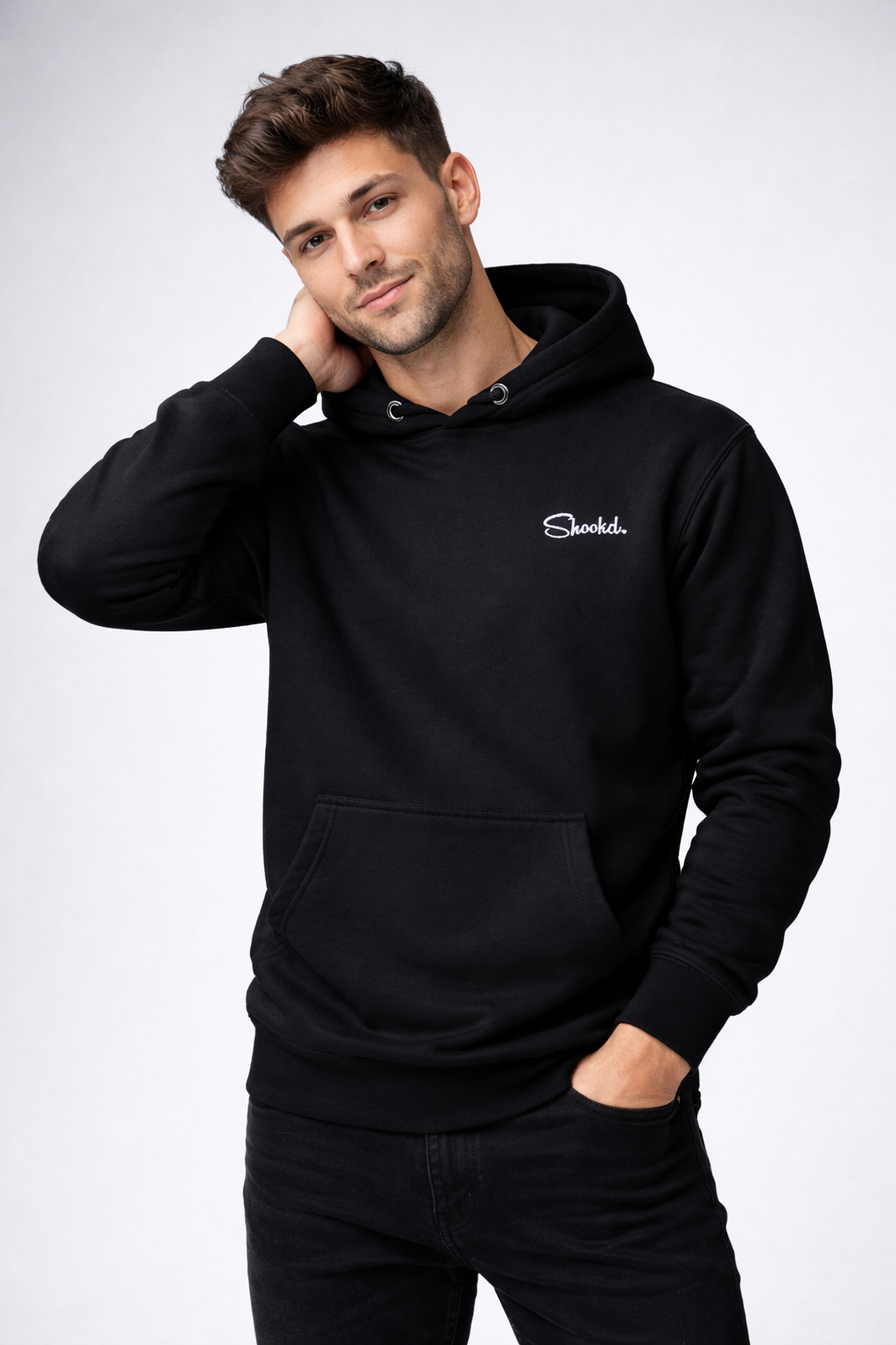 Shookd. Classic Men's Dark Hoodie.